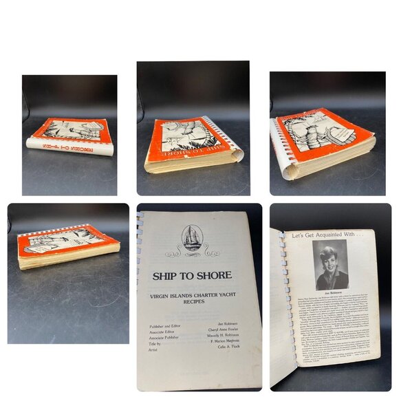 SHIP TO SHORE Virgin Islands Charter Yacht Recipes Vintage Cookbook 1984 SIGNED - Picture 12 of 16